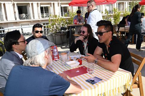 Ulrik Bolt Jorgensen, Nordisk Film & TV Fond; Ikhbayar Urchuud, Mongolian Film Institute; Sidney Chiu, SC Productions; Enzo Riedinger, filmmaker; Matthew Takata, Sundance Film Festival